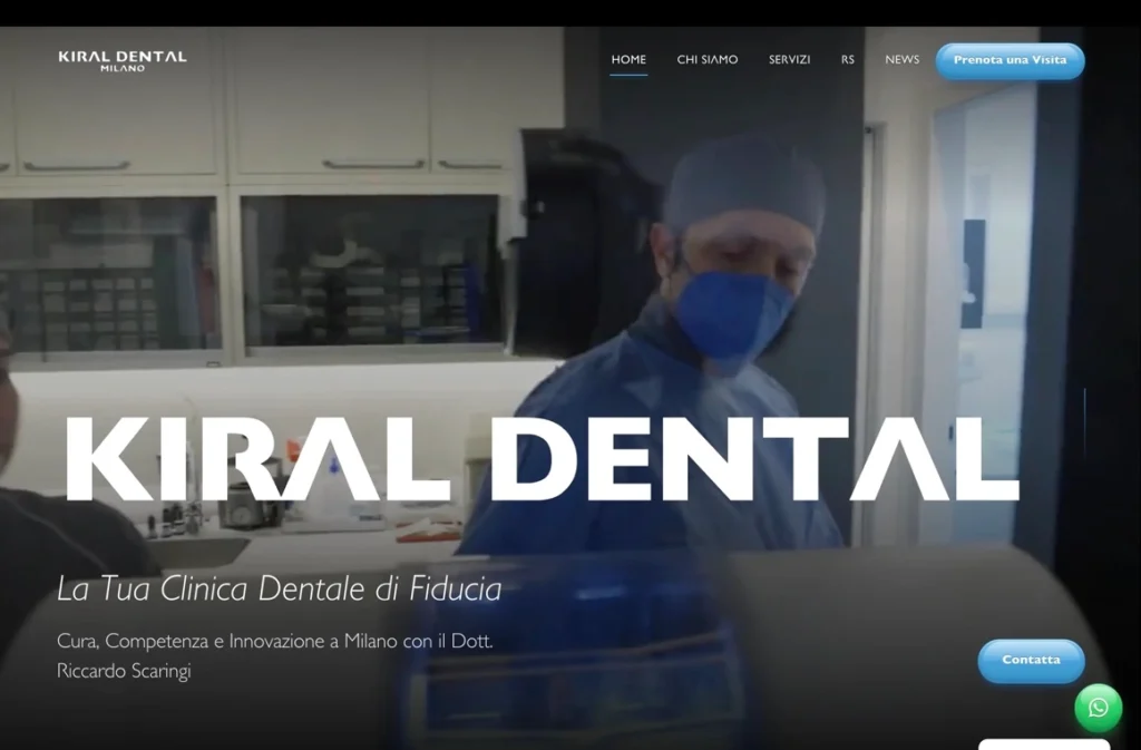 Sito web Kiral Dental, clinica dentale a Milano Porta Romana