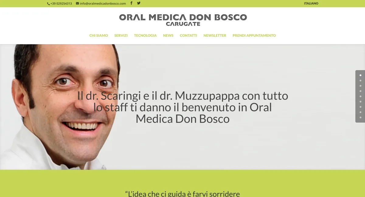 Il sito di Oral Medica Don Bosco prima del lavoro