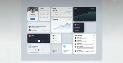 Esempio di stile Bento Grid per un sito web