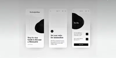Esempio di stile Minimalism per un sito web