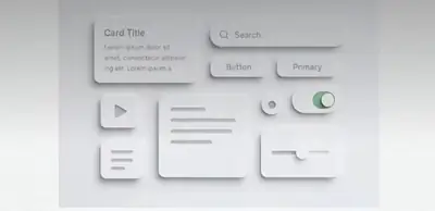 Esempio di stile Neomorphism per un sito web