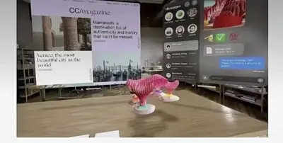 Esempio di stile Spatial UI per un sito web